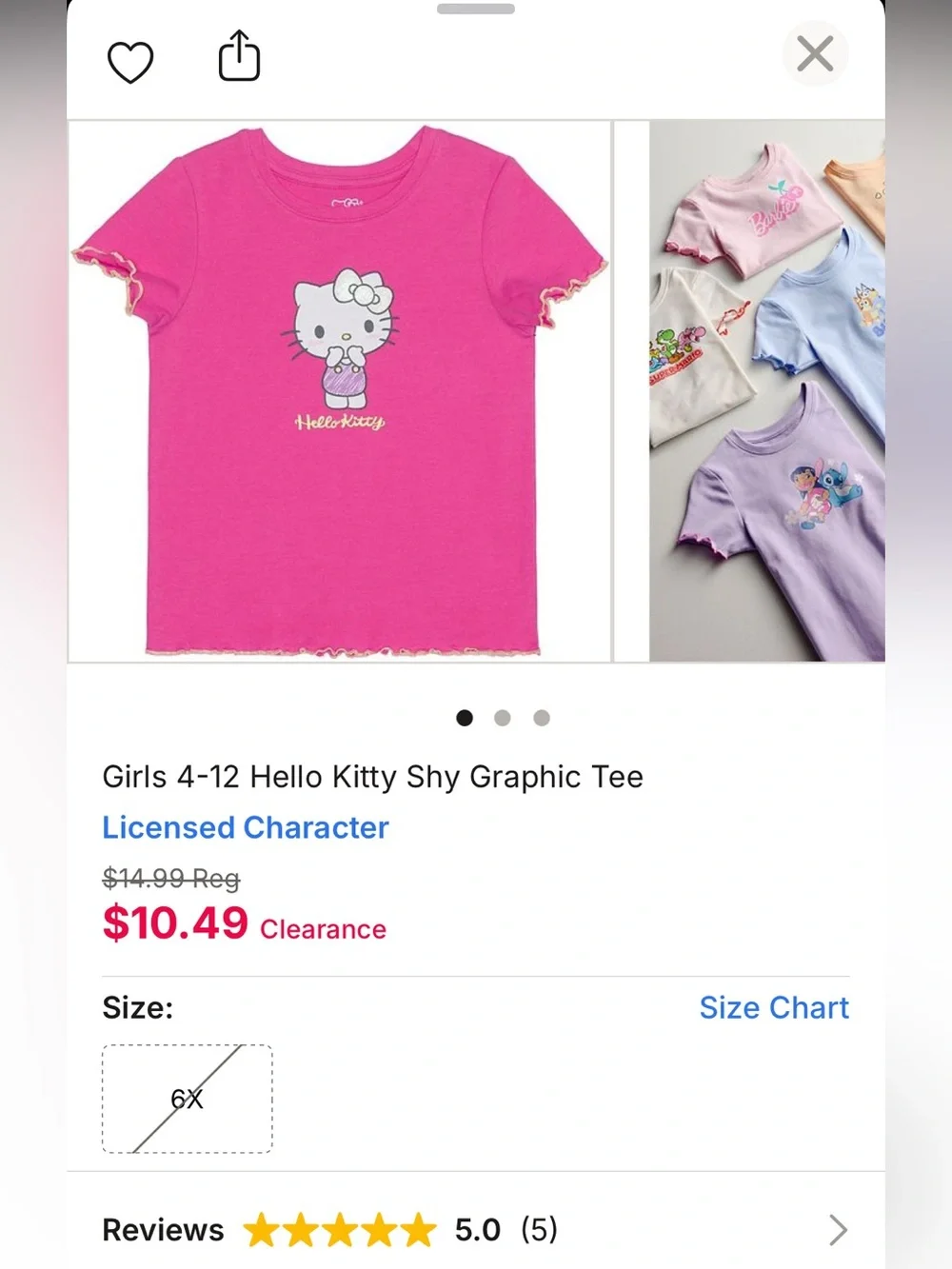 Hello Kitty Girls’ (6) Clothes